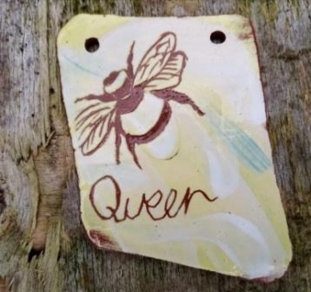 Queer/Queen Bee Ethereal Ceramic Wall Piece