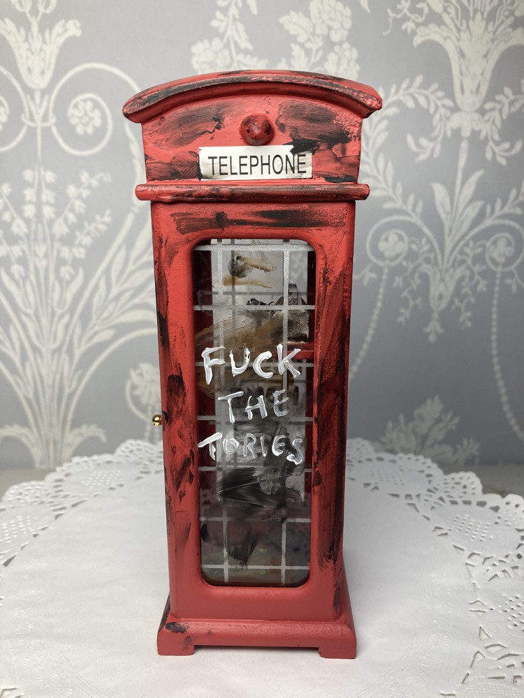 Vandalised Red Phone Box