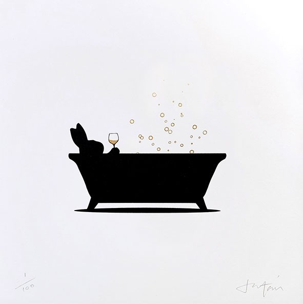 24ct Gold Bathtime Rabbit by HAM £85